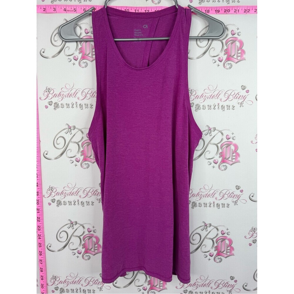 GAP tank top GAP FIT BREATHE Fuchsia purple Sleeveless Tank Top